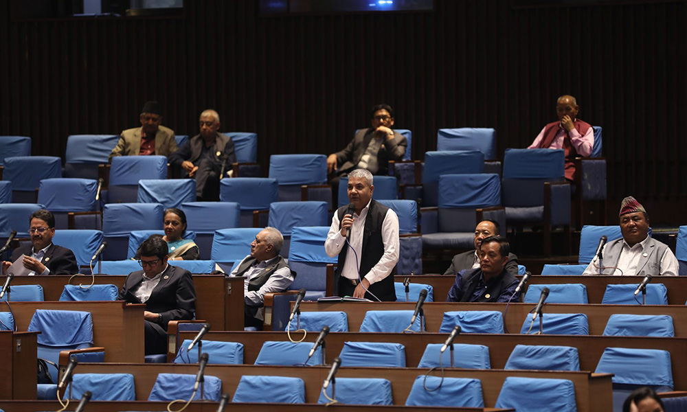 सदनमा सरकारबारे गोकुल बास्कोटाको आक्रोश, दुईतिहाइ भनेर मात्रै हुँदैन, काम हुनुपर्‍यो
