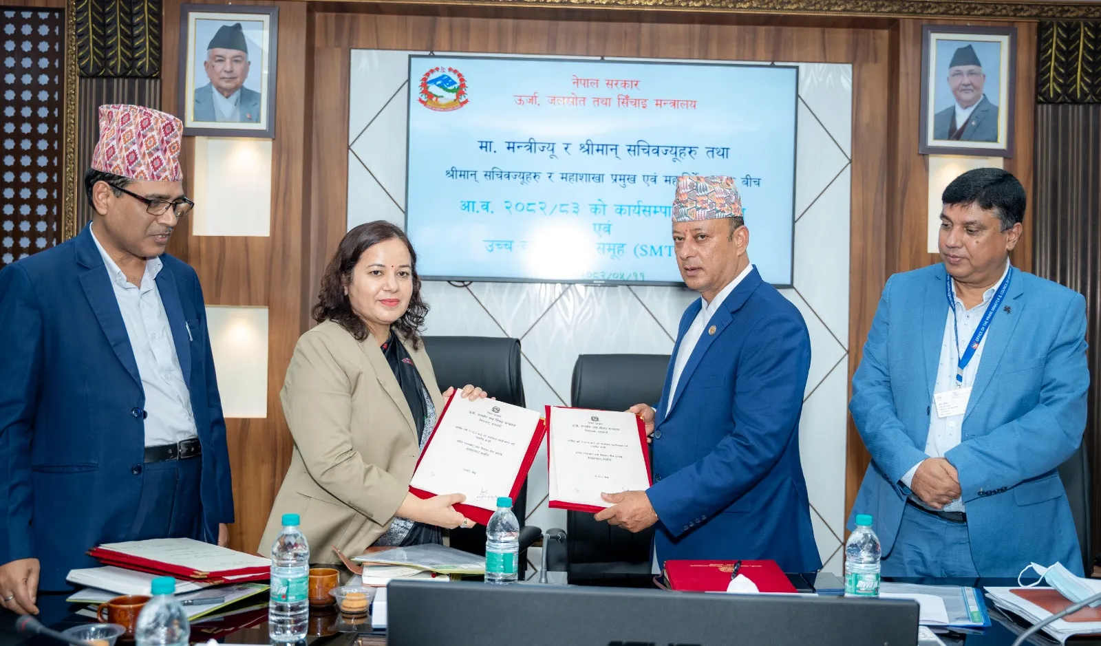 शतप्रतिशत नतिजा हासिल गर्न तीन सचिवलाई ऊर्जामन्त्री खड्काको निर्देशन