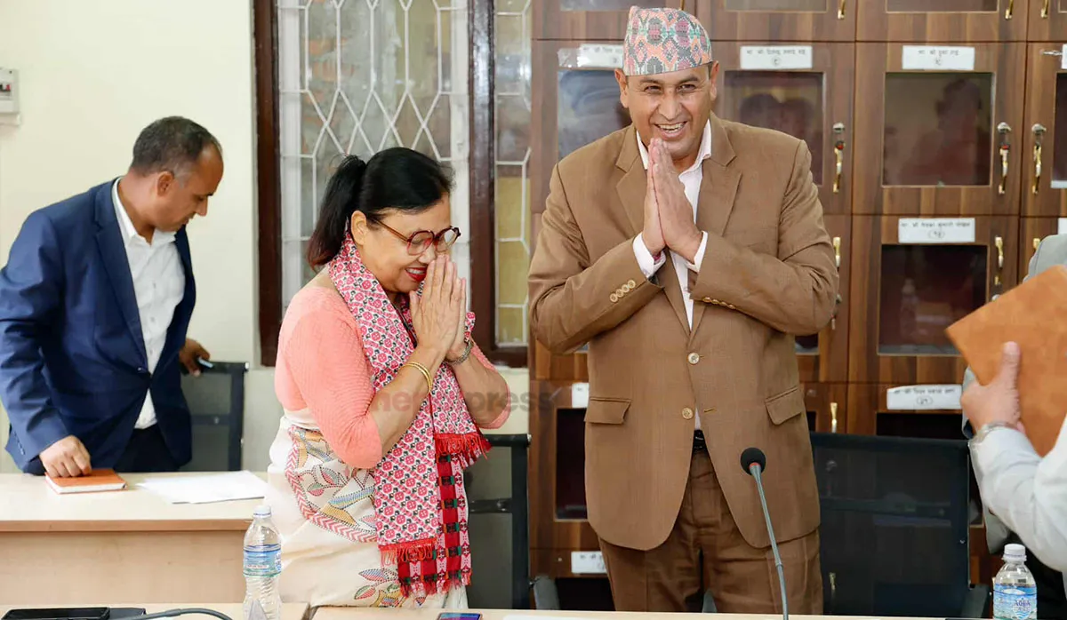 राज्य व्यवस्था तथा सुशासन समिति सभापतिमा ईश्वरी न्यौपाने निर्विरोध