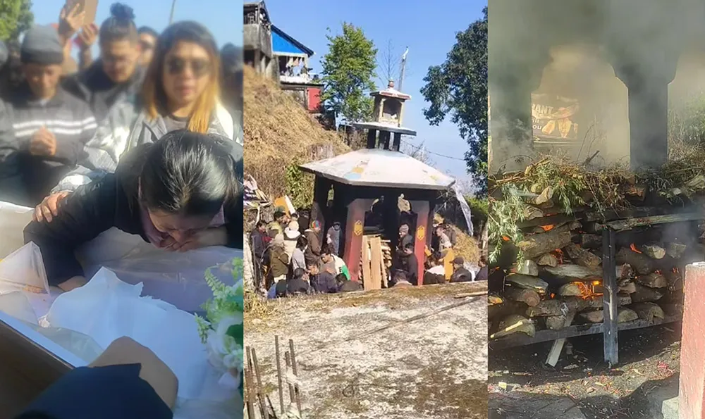 जन्मथलो दार्जिलिङमा प्रशान्त तामाङको अन्त्येष्टि