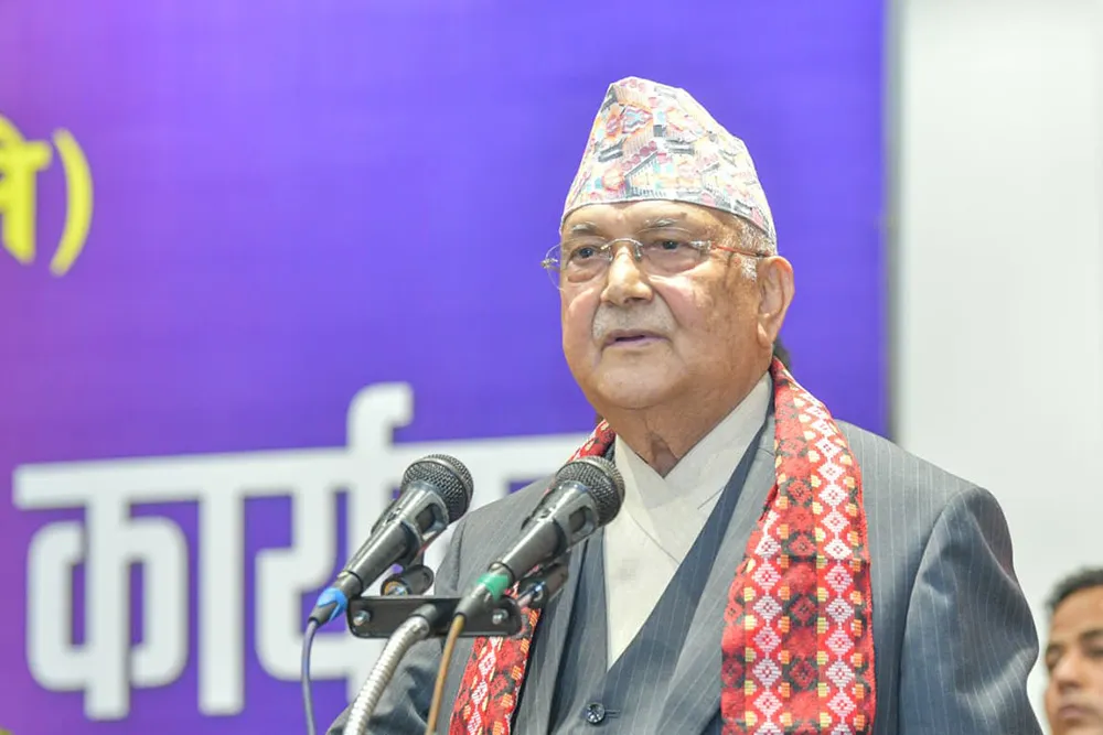 काँग्रेस विवाद बारे ओलीको प्रश्न- सडकमा बहुमत पुर्‍याएँ भनेको भरमा बहुमत पुग्छ त ?