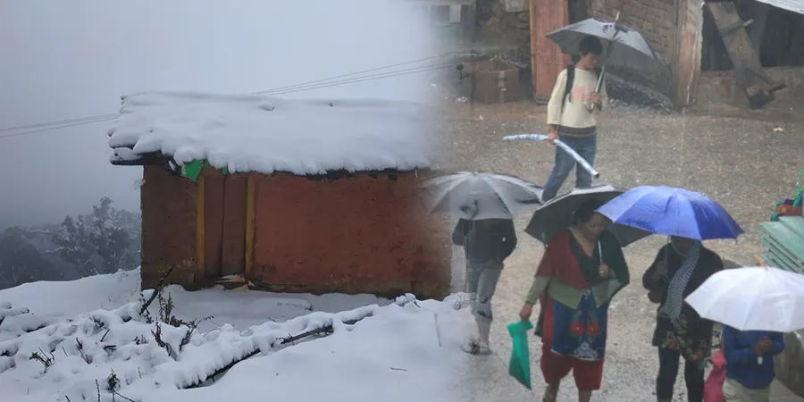 आज उच्च पहाडी तथा हिमाली भूभागमा हल्का हिमपात र वर्षाको सम्भावना