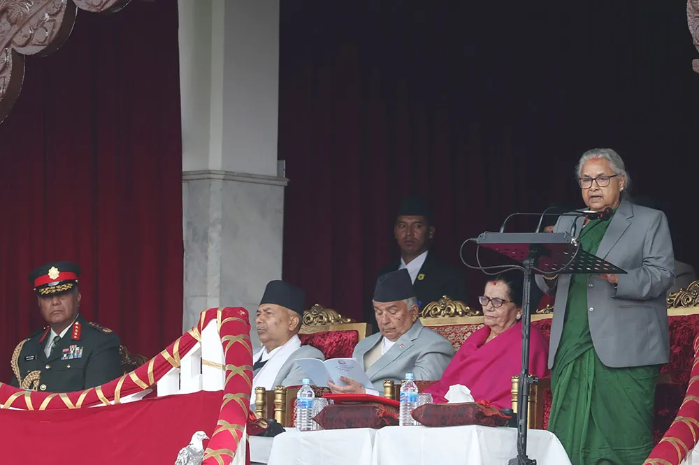 संविधानमा लोकतन्त्र लेखेपनि व्यवहारमा संस्थागत गर्न नसक्दा असन्तुष्टि बढ्यो- प्रधानमन्त्री कार्की
