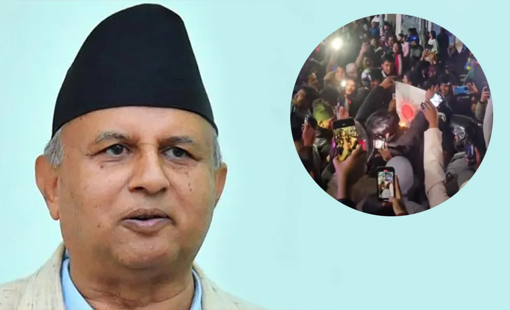 झन्डा जलाउनेहरू अपराधी हुन्- महासचिव पोखरेल