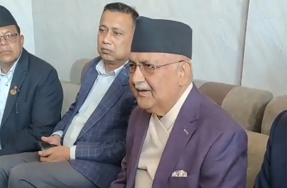 रास्वपाले चुनाव जित्न सकिन्न भन्ने निष्कर्ष निकालेर झण्डा जलाउन थाल्यो- ओली
