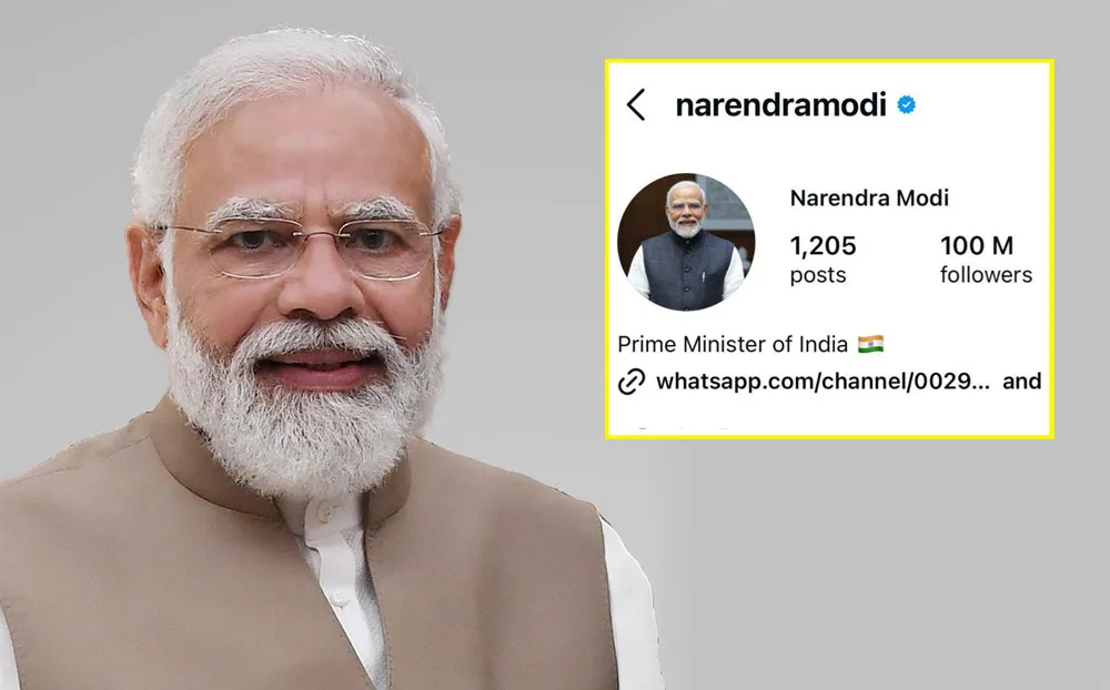 इन्स्टाग्राममा सबैभन्दा बढी फलोअर्स भएका विश्वको पहिलो नेता बने मोदी