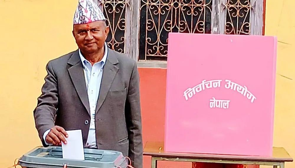 अराजकताका विरुद्ध लोकतन्त्रको स्थायित्वको आधार बन्ने विश्वासका साथ मतदान गरे- महासचिव पोखरेल
