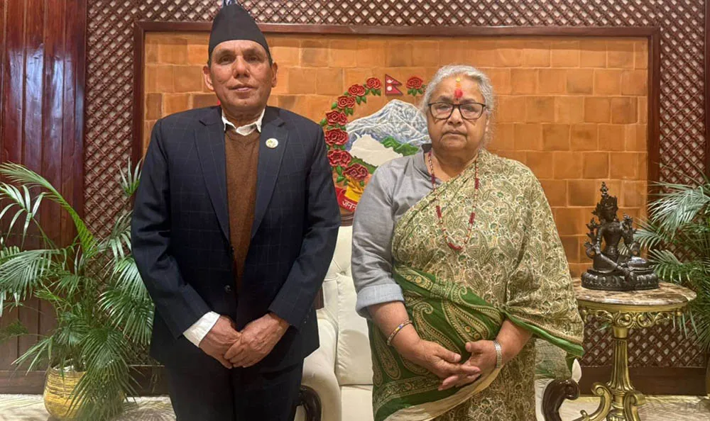 प्रधानमन्त्री कार्कीसँग राष्ट्रियसभाका अध्यक्ष दाहालको भेटवार्ता