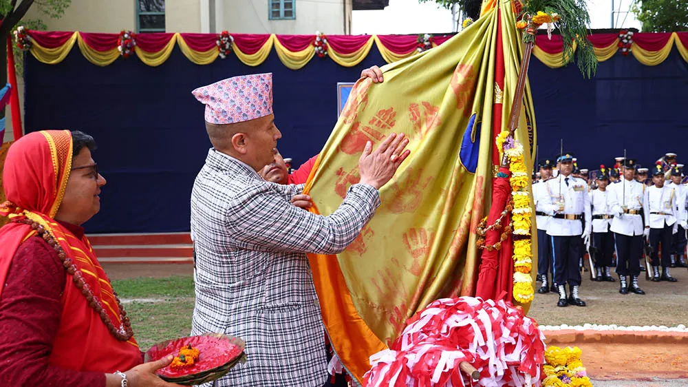 चैते दशैंका अवसरमा प्रहरी महानिरीक्षक कार्कीबाट मौलो पूजा सम्पन्न