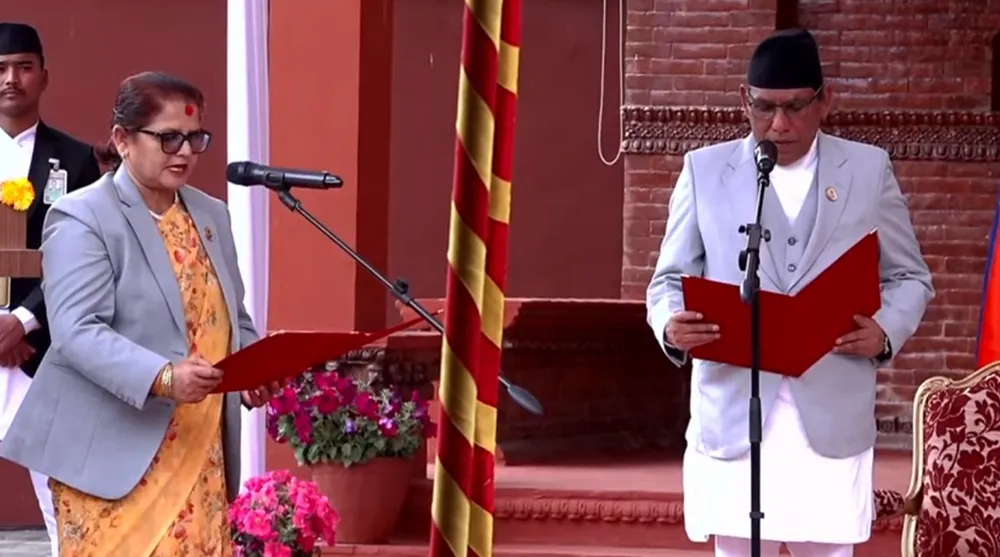राष्ट्रियसभा उपाध्यक्षमा निर्वाचित भण्डारीले लिइन् पद तथा गोपनियताको शपथ