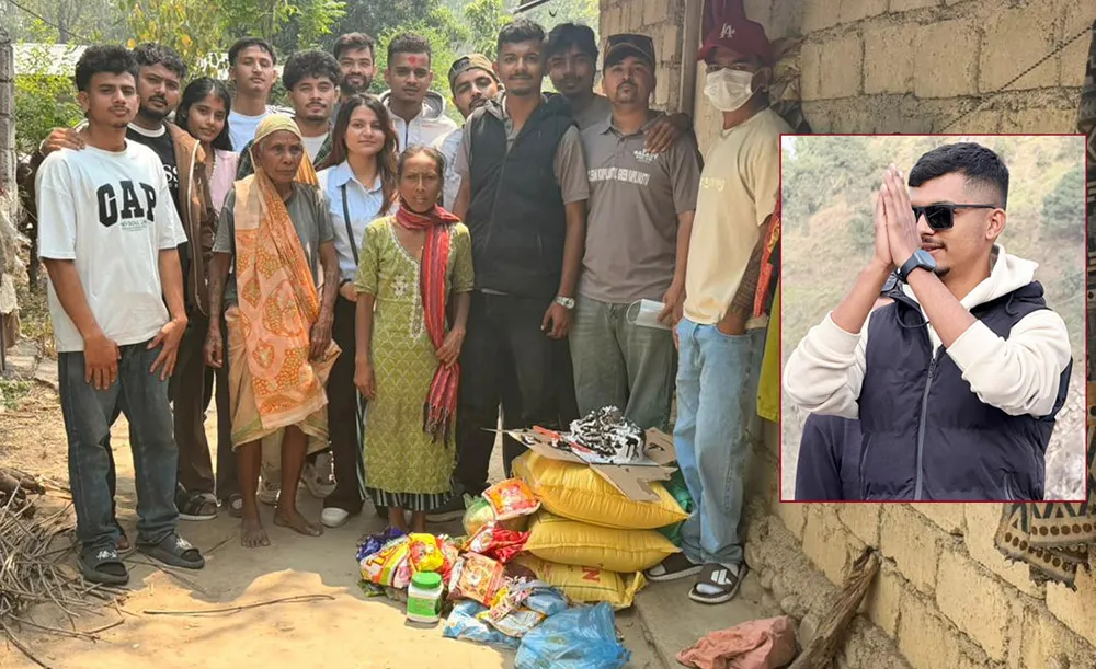 कपिलवस्तुमा अभियन्ता अमृत गिरीको नेतृत्वमा सामाजिक कार्यमा सक्रिय ग्यालेक्सी, विपन्न परिवारलाई खाद्यान्न वितरण