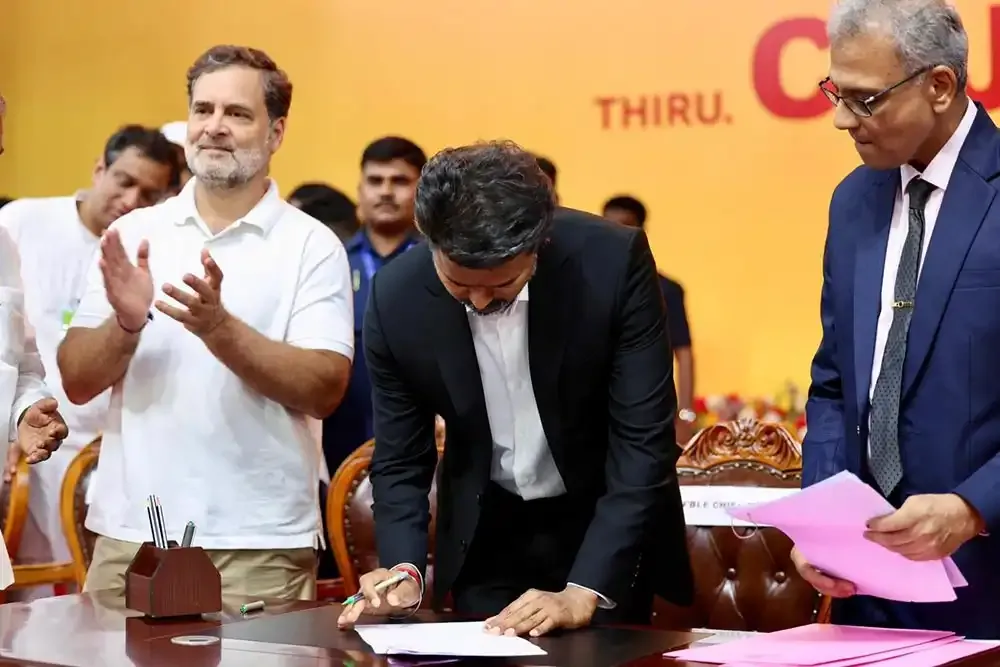 मुख्यमन्त्री विजय थलापतिको घोषणा : २ सय युनिटसम्म निःशुल्क बिजुली, महिला सुरक्षा र लागुऔषध नियन्त्रणमा विशेष कदम