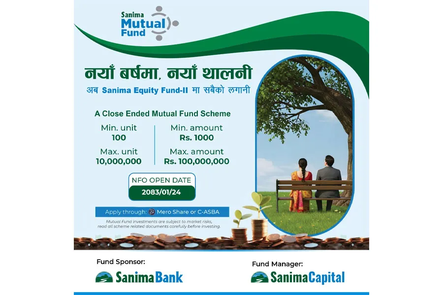 सानिमा इक्विटी फण्ड २ को इकाई आजदेखि विक्री बन्द