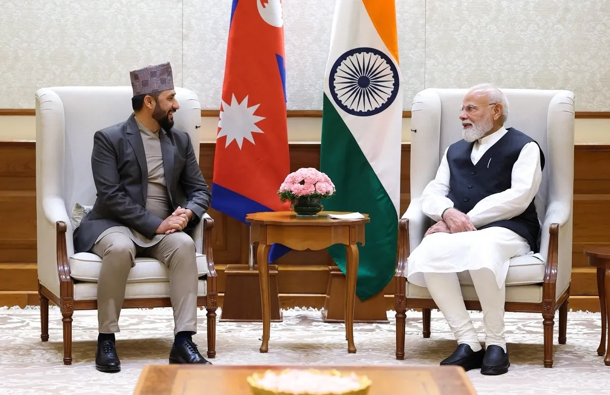 भारतीय प्रधानमन्त्री मोदी र रास्वपा सभापति रवि लामिछानेबीच भेटवार्ता