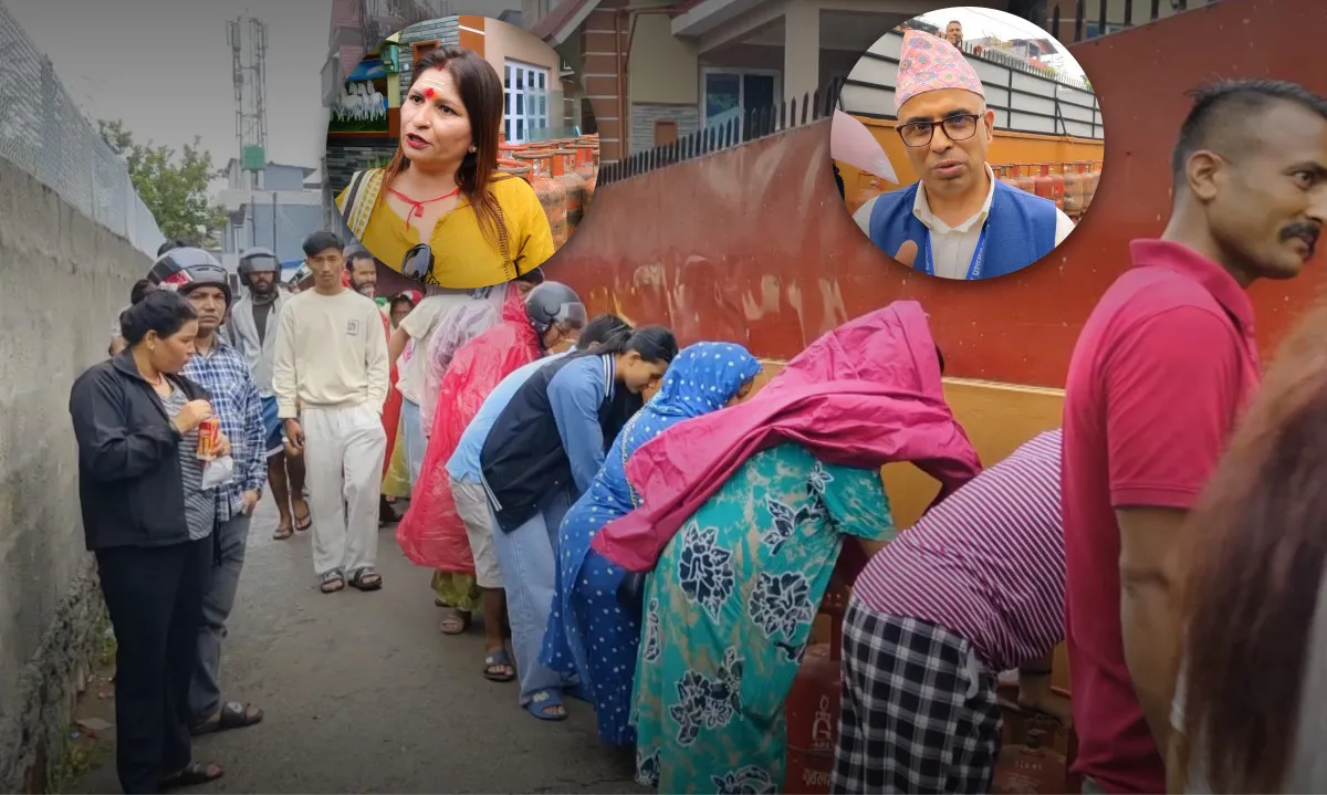 ग्यास अभावले बजार अस्तव्यस्त, आवश्यकताभन्दा बढी सञ्चय नगर्न प्रशासनको आग्रह