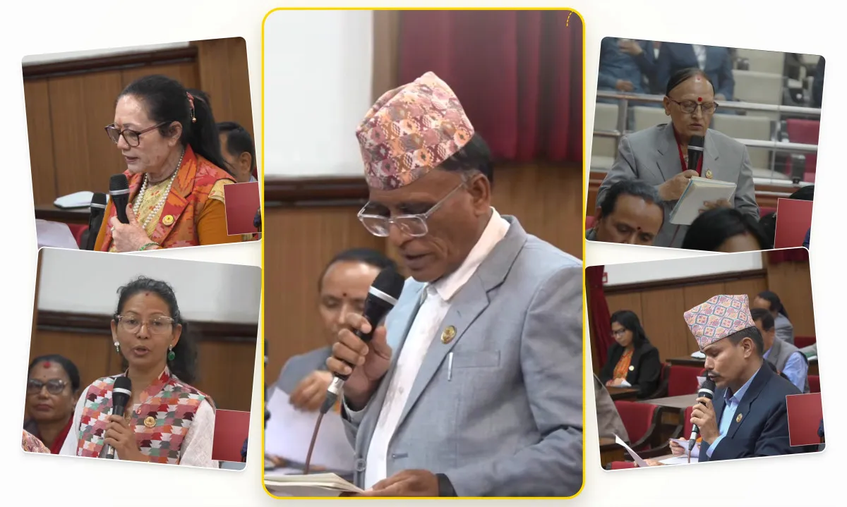 राष्ट्रिय सभामा प्रेस स्वतन्त्रता, महँगी र विकास आयोजनाका प्रभावबारे सरकारको ध्यानाकर्षण