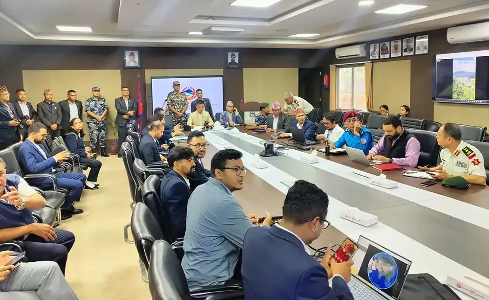 भोटेकोशीमा ठूलो बाढीपछि मनसुन प्रतिकार्य कमाण्ड पोष्टको आकस्मिक बैठक जारी