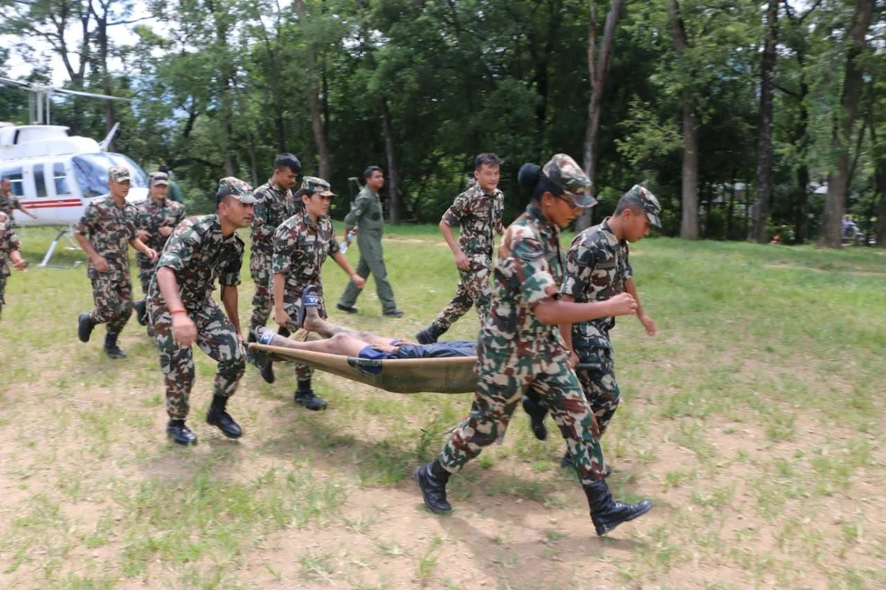 रसुवा बाढीः नेपाली सेनाद्वारा २ हजार ६५० जनाको उद्धार, ८ हजारभन्दा बढी सैनिक परिचालन