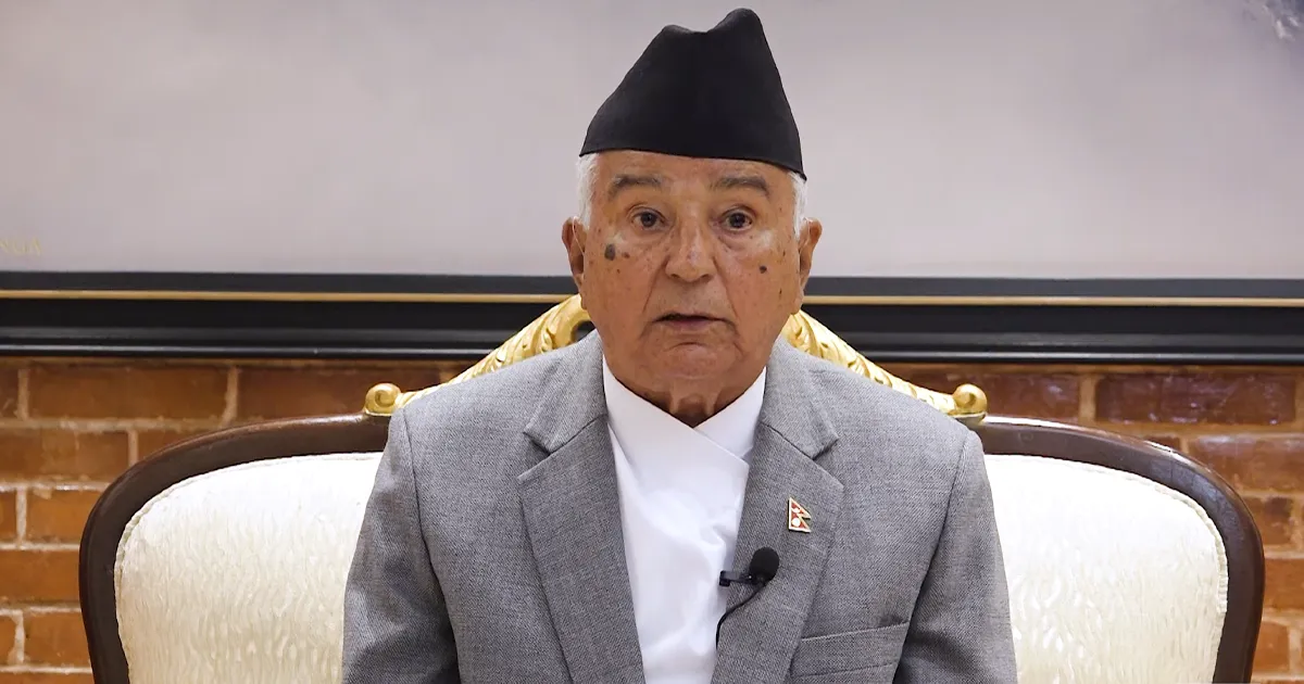 भोटेकोशी बाढीपछि राष्ट्रपतिद्वारा राष्ट्रका नाममा सम्बोधनः राष्ट्रिय एकता र जलवायु न्यायका लागि आह्वान