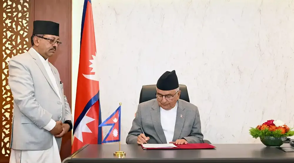 राष्ट्रपति पौडेलबाट नेपाल विशेष सेवा ऐनसम्बन्धी विधेयक प्रमाणीकरण